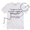 T-Shirt - "Chiu longa è a pensata" Bianco