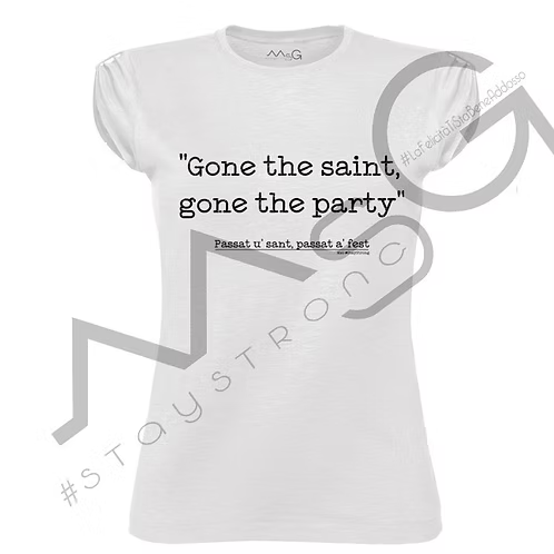 T-Shirt - "Passat u Sant.." Bianca Donna
