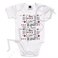 Body Neonato “Love Love Love" Body 12-18 mesi SI