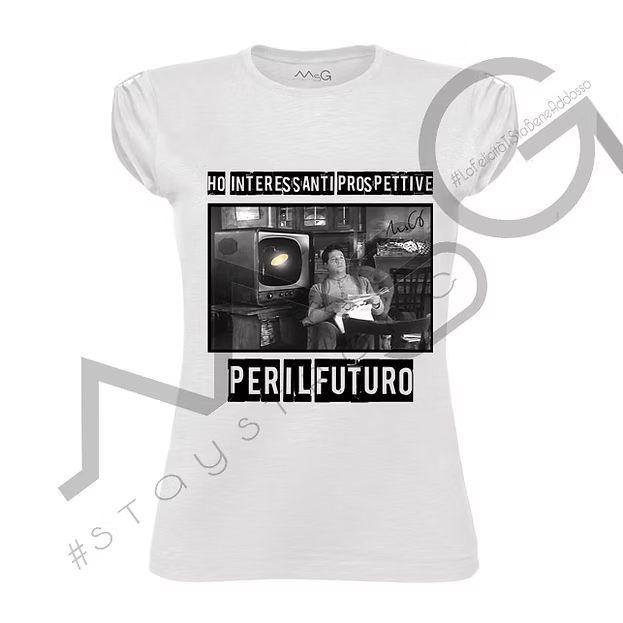 T-Shirt Prospettive Future Bianca Donna