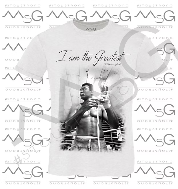 T-Shirt Alì The Greatest Bianca Uomo