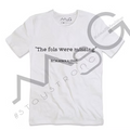 T-Shirt - "Er'm scars a ciout" Bianco