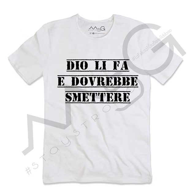 T-Shirt Dio li fa... Bianco