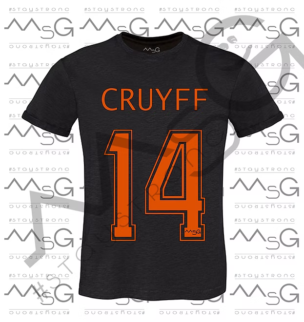 T-Shirt Cruyff 14 Nera Uomo