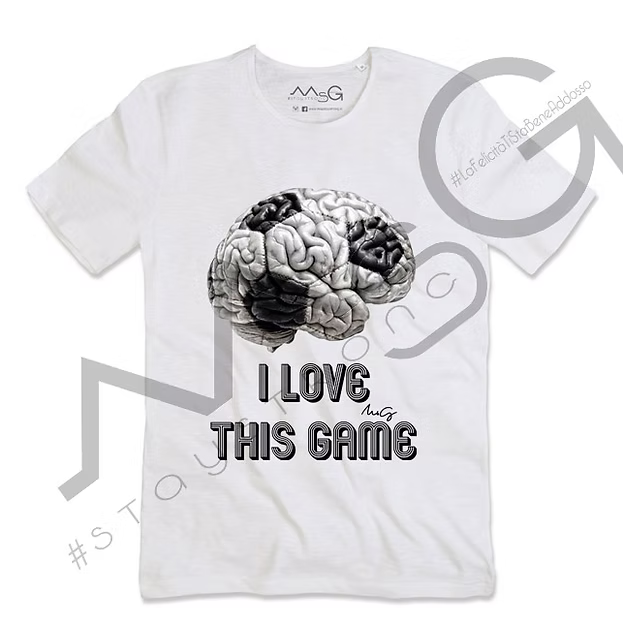 T-shirt I Love This Game Bianca Uomo
