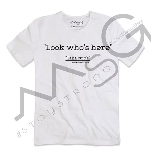 T-Shirt - "Talia cu c'è" Bianco