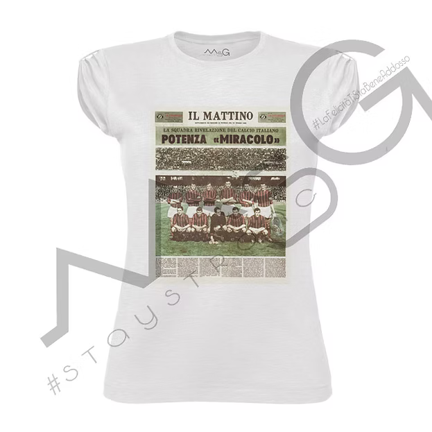 T-Shirt Potenza "Miracolo" Bianca Donna