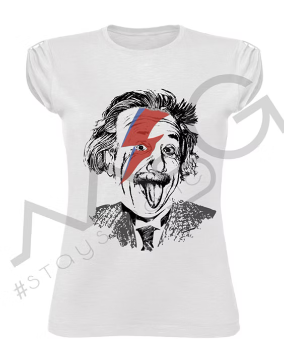 T-shirt Einstein Bianco