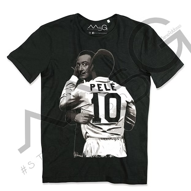 T-Shirt Pelè&Dalì Nera Uomo