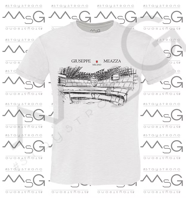 T-Shirt - "Stadio Giuseppe Meazza in San Siro" Bianco