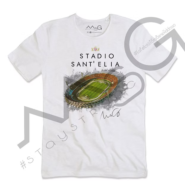 T-Shirt - "Stadio Sant'Elia" Bianco