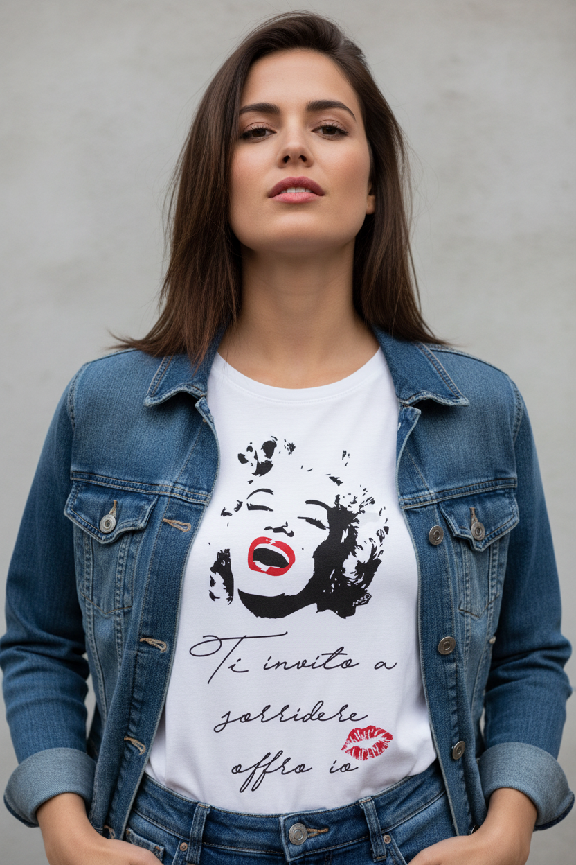 T-shirt "Ti invito a sorridere"