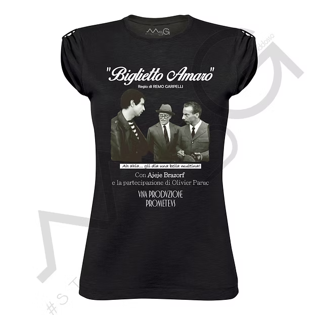 T-Shirt - "Ajeje Brazorf" Nera Donna