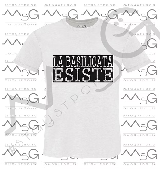 T-Shirt La Basilicata esiste Bianco