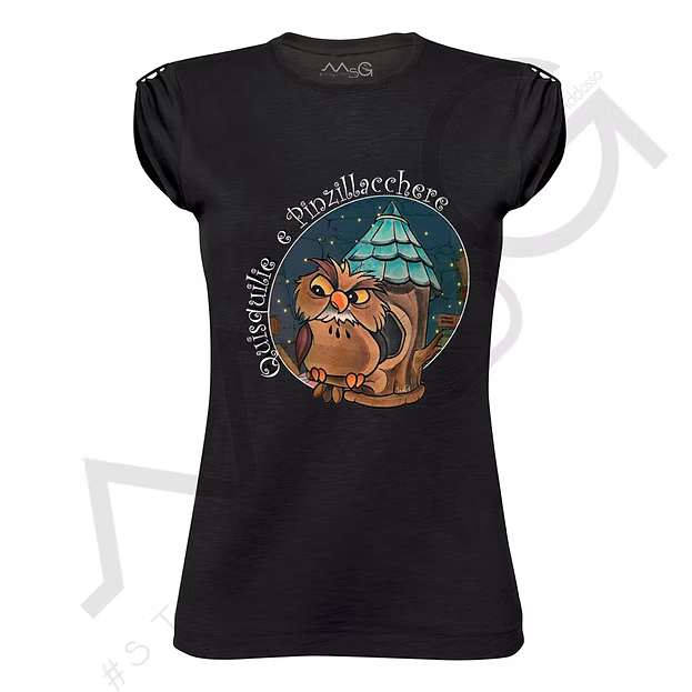 T-shirt "Quisquilie e Pinzillacchere!" Nero