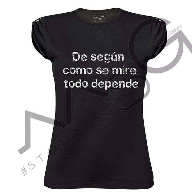 T-shirt Todo depende Nero