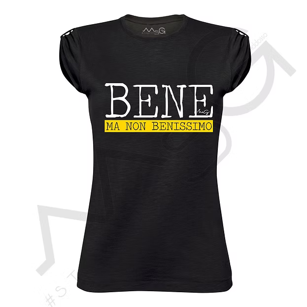 T-shirt Bene ma non benissimo Nero