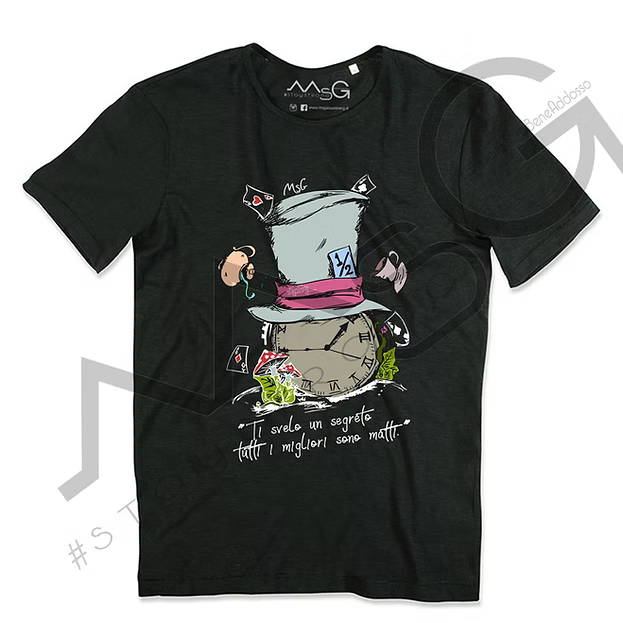 T-shirt "Cappellaio" Nera Uomo