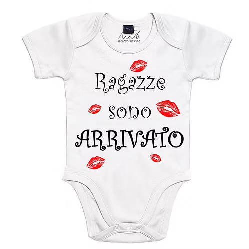 Body Neonato "Sono Arrivato 💋" 12-18 mesi SI
