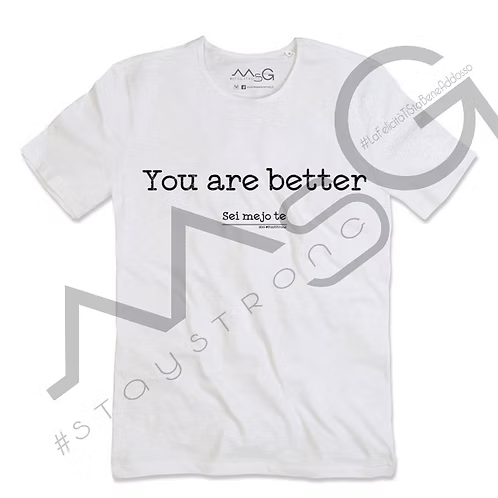 T-Shirt - "Sei mejo te" Bianco