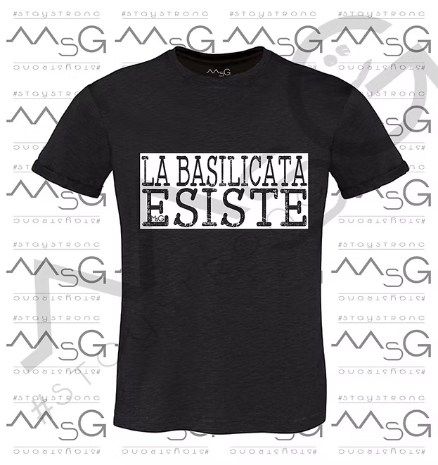T-Shirt La Basilicata esiste Nero