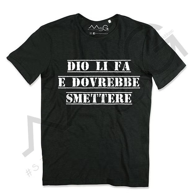 T-Shirt Dio li fa... Nero