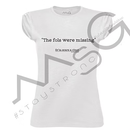 T-Shirt - "Er'm scars a ciout" Bianca Donna