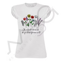 T-shirt "Chi è deserto..." Bianco