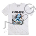 T-Shirt #Lulic71 Bianca Uomo