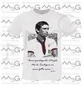 T-Shirt Gigi Riva "Rombo di tuono" Bianca Uomo