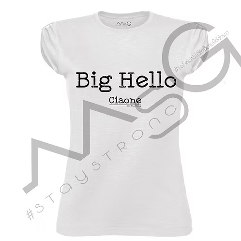 T-Shirt - " Ciaone " Bianca Donna