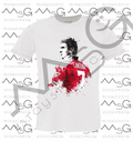 T-Shirt Eric Cantona 7 Bianca Uomo