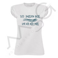 T-shirt Una vita vista mare Bianco