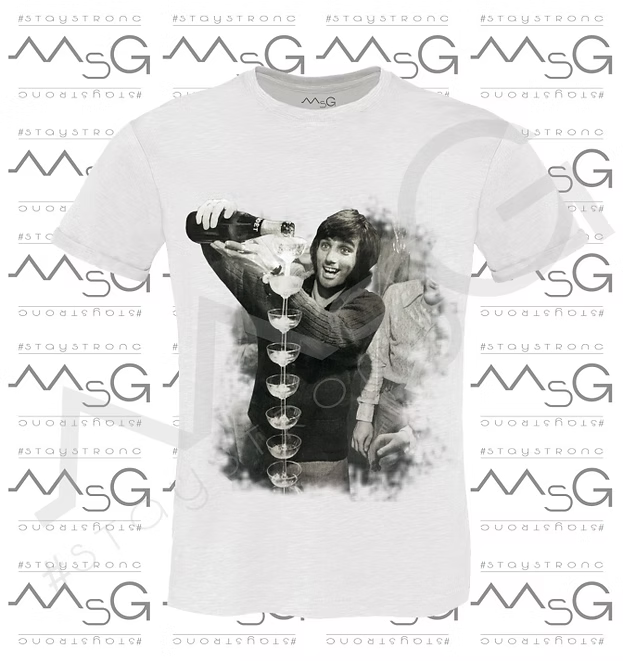 T-Shirt Best Champagne Bianca Uomo