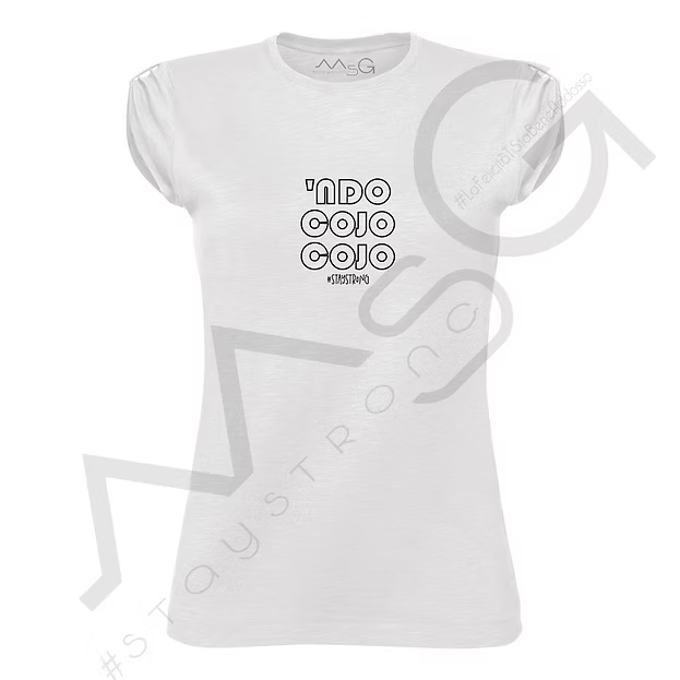 T-Shirt 'Ndo Cojo Cojo Bianca Donna