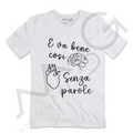 T-Shirt Senza Parole Bianco