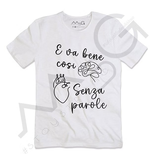 T-Shirt Senza Parole Bianco