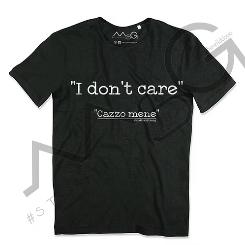 T-Shirt - "Ca**o mene" Nero