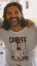 T-Shirt Cruyff "Profeta del Gol" Bianca Uomo