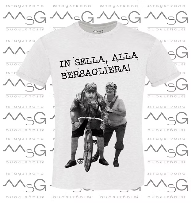 T-Shirt Alla bersagliera! Bianco