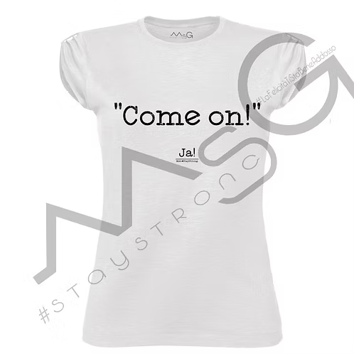 T-Shirt - "Ja!" Bianca Donna