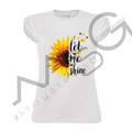 T-shirt" Let me Shine" Bianco