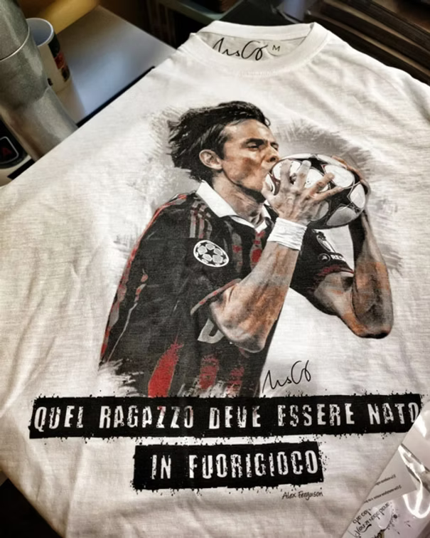 T-Shirt Inzaghi "Nato in fuorigioco"