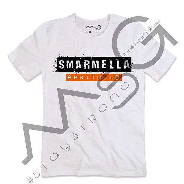 T-Shirt "SMARMELLA" Bianco