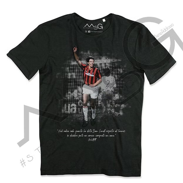 T-Shirt Van Basten "#MVB9" Nera Uomo