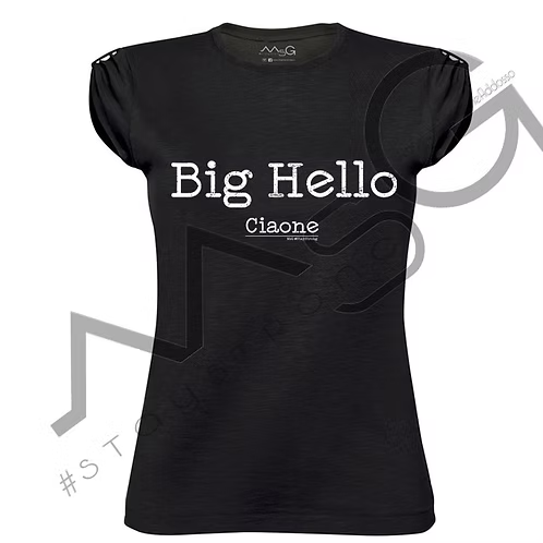 T-Shirt - " Ciaone " Nera Donna