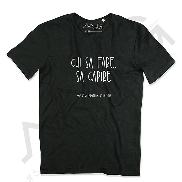 T-Shirt Chi sa fare, sa capire Nero