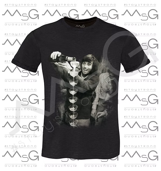 T-Shirt Best Champagne Nera Uomo