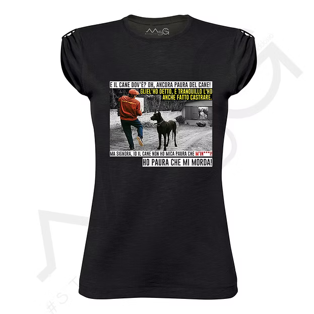 T-Shirt Grandi Magazzini Nera Donna