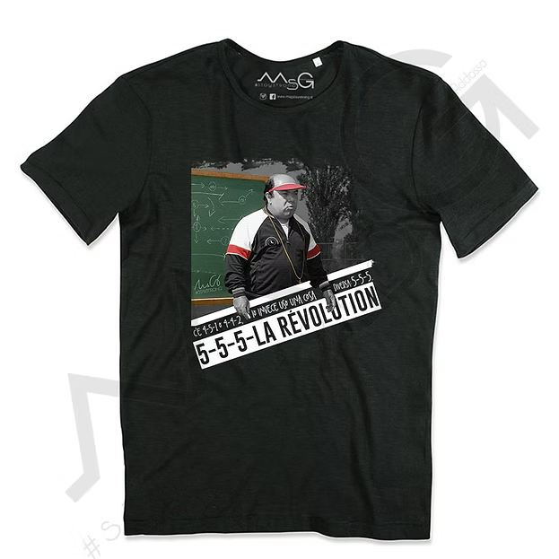 T-shirt "5-5-5 La Révolution" Nera Uomo